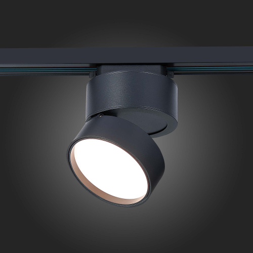 ST651.436.14 Св-к трек. Черный LED 1*14W 3000K 1 100Lm Ra>90 120° IP20 D104xH128 170-240VV BASE фото 6