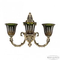Бра бронзовые с хрусталём 7109B15/3/210 GB P2 U Amber-Green/H-1K