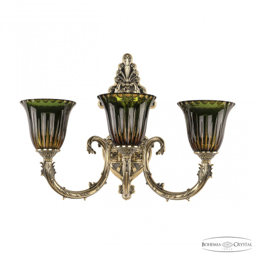 Бра бронзовые с хрусталём 7109B15/3/210 GB P2 U Amber-Green/H-1K Бра бронзовые с хрусталём 7109B15/3/210 GB P2 U Amber-Green/H-1K