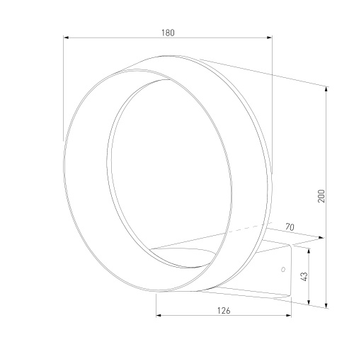 Уличный настенный светодиодный светильник Ring IP54 1710 TECHNO LED белый фото 5 Уличный настенный светодиодный светильник Ring IP54 1710 TECHNO LED белый фото 5