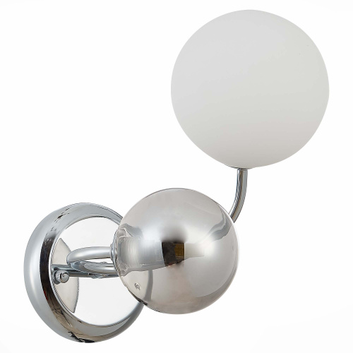 SLE220911-02 Светильник настенный Хром/Белый, Дымчатый G9 LED 2*5W FORMAE фото 2 SLE220911-02 Светильник настенный Хром/Белый, Дымчатый G9 LED 2*5W FORMAE фото 2