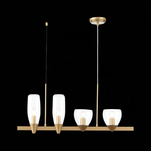 SL1119.203.04 Светильник подвесной ST-Luce Золотистый/Прозрачный E14 4*40W TENERESA фото 4