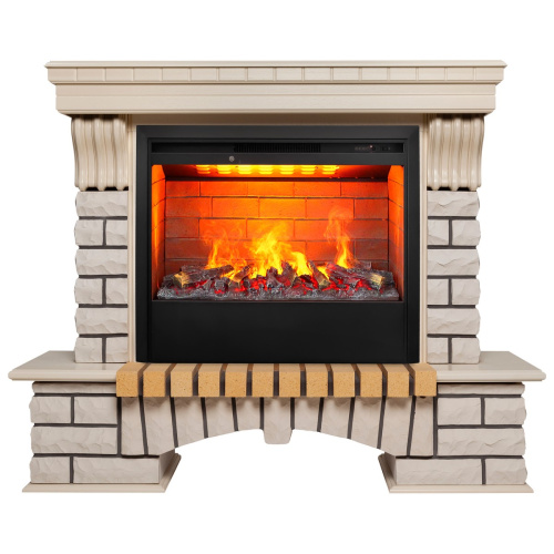 Электрокамин RealFlame Country 26 WT с очагом 3D Helios 26 Электрокамин RealFlame Country 26 WT с очагом 3D Helios 26