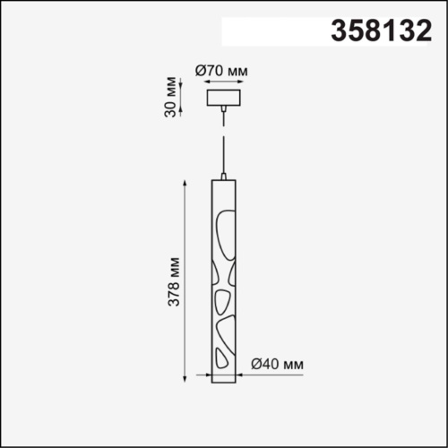 358132 OVER NT19 436 черн Накладной светильник, длина провода 1м IP20 LED 4000K 20W 160 - 265V ARTE фото 3