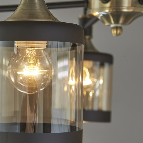 Потолочный светильник Escada 599/5P E27*60W Antique brass/Black фото 2