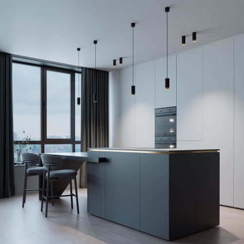 Светильник накладной Nubis GU10 чёрный/золото 25012/01 фото 3