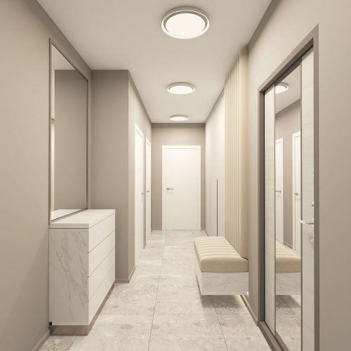 DK6515-WH Накладной светильник, LED, 40W, IP 20, 3000K - 6500K, белый, металл, полимер фото 4