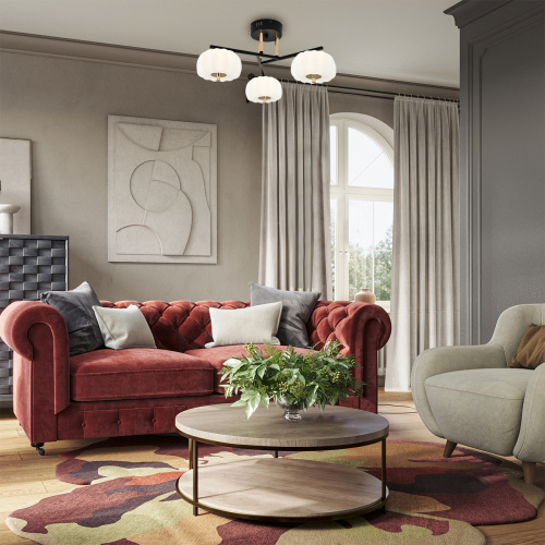 Потолочный светильник Escada 10301/3 LED*30W Black/Gold фото 5