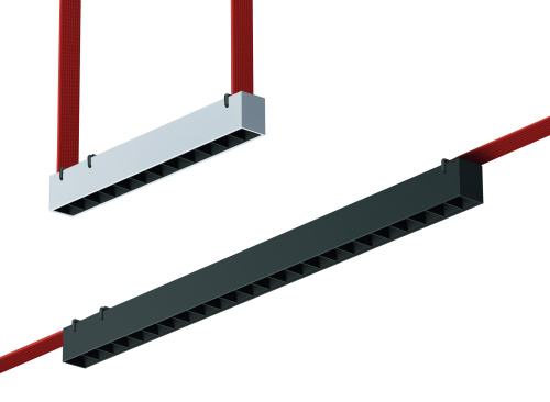 ST455.436.12 Св-к трек. Черный LED 1*12W 3000K 1 050Lm Ra90 24/40 IP20 L323xW40xH45 48V BAND фото 2