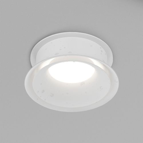 DK2403-WH Встраиваемый светильник влагозащ., IP 44, 15 Вт, GU10, белый, алюминий фото 4