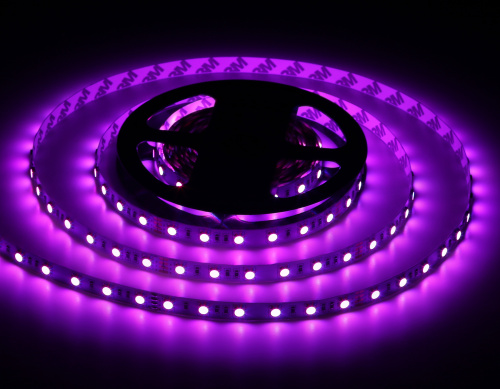 Светодиодная лента 24В 5050 60Led 14.4Вт/м Цветная RGB IP20 5м фото 13