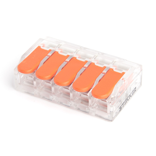 Универсальная компактная клемма 5-проводная STEKKER, LD221-615 фото 3