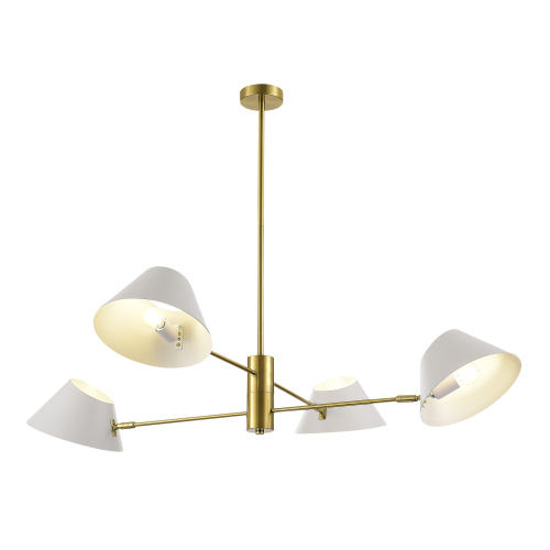 SLE1253-353-04 Светильник подвесной Латунь/Белый E14 4*60W NORBI фото 5 SLE1253-353-04 Светильник подвесной Латунь/Белый E14 4*60W NORBI фото 5