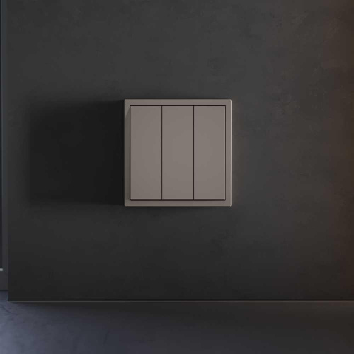 Клавиши для выключателя/переключателя трехклавишного, S70 (капучино) Voltum VLS000514