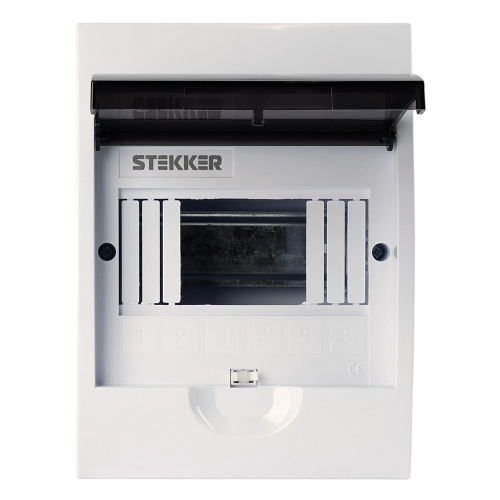 Бокс встраиваемый STEKKER EBX50-5/06-50 6 модулей, пластик, серия ArcaLight фото 3