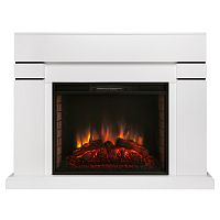 Электрокамин RealFlame Lindelse 26 WT белый с очагом Epsilon 26 S IR