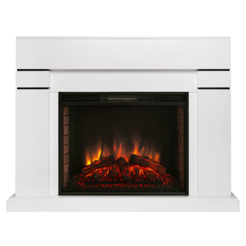 Электрокамин RealFlame Lindelse 26 WT белый с очагом Epsilon 26 S IR Электрокамин RealFlame Lindelse 26 WT белый с очагом Epsilon 26 S IR
