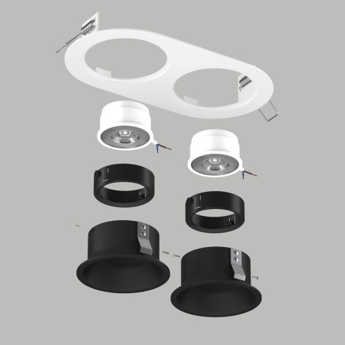 Комплект со светильником Lightstar Domino Round (214656+214607+214607+214007+214007) D6560707BMOD фото 2