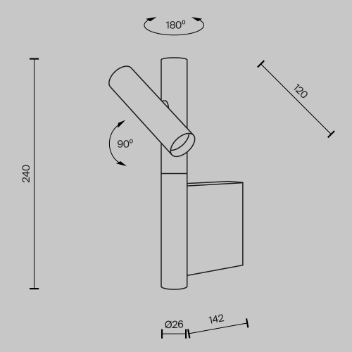 Настенный светильник (бра) Maytoni MOD433WL-L3BS3K фото 7