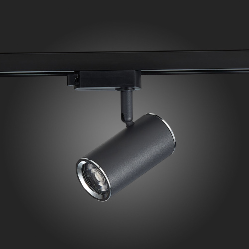 ST301.406.01 Св-к трек. Черный GU10 1*50W  IP20 L104xW54xH111 220V Без ламп BASE фото 3