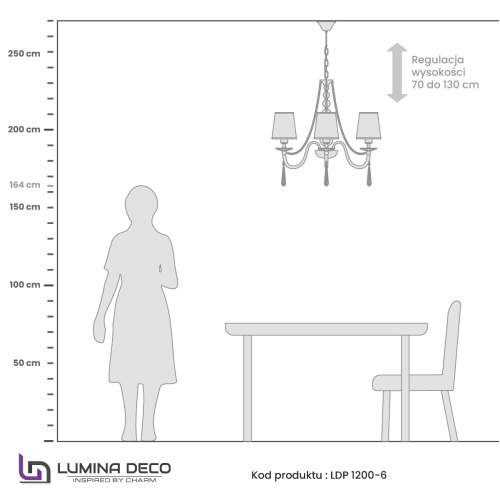 Хрустальная подвесная люстра Lumina Deco Fabione LDP 1200-6 F.GD фото 4 Хрустальная подвесная люстра Lumina Deco Fabione LDP 1200-6 F.GD фото 4