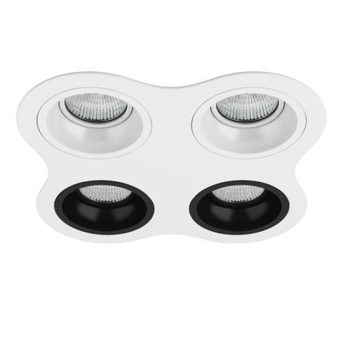 Комплект из светильников и рамки Lightstar Domino Round (214646+214606+214606+214607+214607) D64606060707