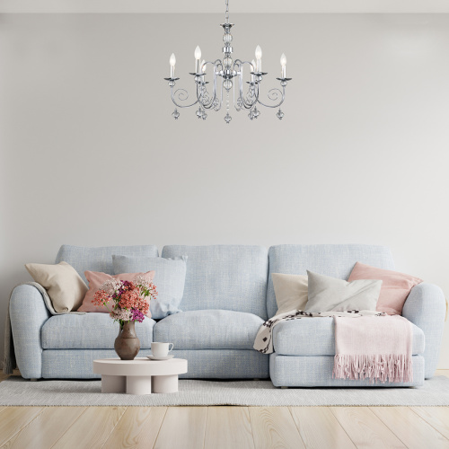 Подвесной светильник Escada 678/6PL E14*40W Chrome фото 5