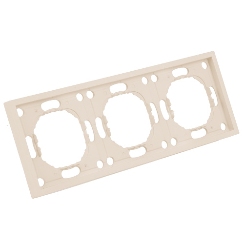 Рамка STEKKER, PFR00-5003-08 3-местная, серия Эмили, кашемир, soft touch фото 3