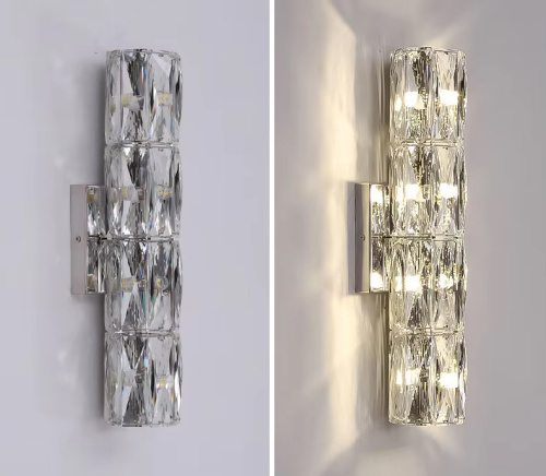 Настенный светильник A06W/4 silver/clear фото 2