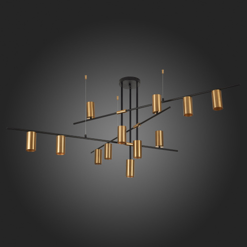 SL1206.402.12 Светильник потолочный ST-Luce Черный/Латунь GU10 12*7W SORMANO фото 6 SL1206.402.12 Светильник потолочный ST-Luce Черный/Латунь GU10 12*7W SORMANO фото 6