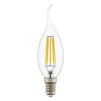 933602 Лампа энергосберегающая LED FILAMENT 220V CA35 E14 6W=65W 400-430LM 360G CL 3000K 30000H