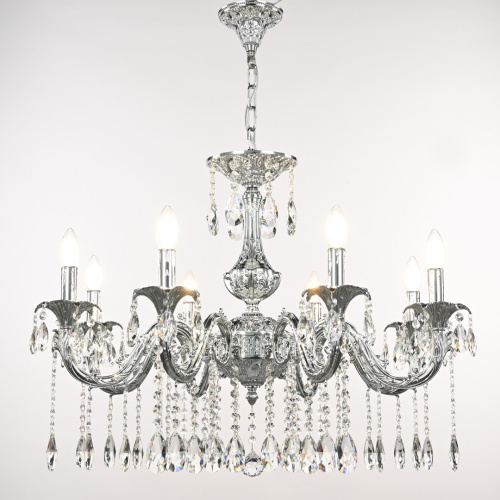 Люстра с хрустальными подвесками AL79101/8/250 A Ni Bohemia Ivele Crystal (Богемия Ивеле Кристалл) фото 2 Люстра с хрустальными подвесками AL79101/8/250 A Ni Bohemia Ivele Crystal (Богемия Ивеле Кристалл) фото 2