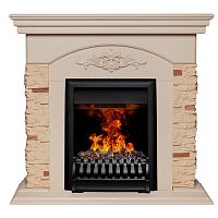 Электрокамин RealFlame Neapolis WT айвори с очагом 3D Oregan