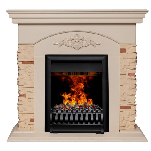 Электрокамин RealFlame Neapolis WT айвори с очагом 3D Oregan Электрокамин RealFlame Neapolis WT айвори с очагом 3D Oregan