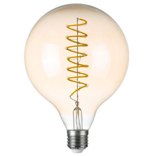 933304 Лампа энергосберегающая LED FILAMENT 220V G125 E27 8W=80W 700LM 360G CL/AM 4000K 30000H