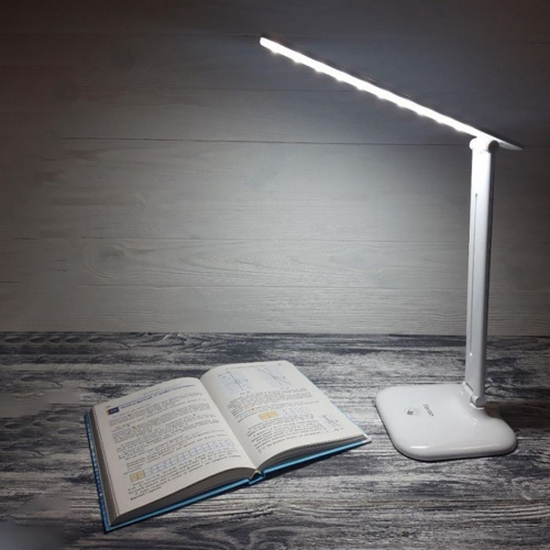 Настольный светодиодный светильник Feron DE1725 10W, 4000K, 100-240V, белый фото 4