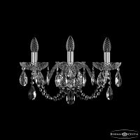 Бра хрустальные 1402B/3/160/XL Ni Bohemia Ivele Crystal (Богемия Ивеле Кристалл)