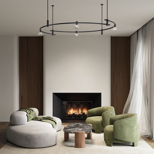 Esthetic Magnetic Шинопровод Round черный Ø1500 85217/00 фото 2