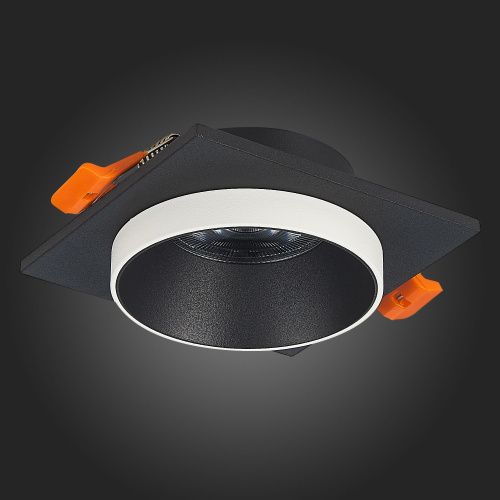 ST206.418.01 Св-к встр. Черный GU10 1*50W  L92xW92xH38 220V Без ламп Встраиваемые светильники фото 6