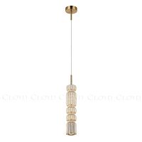 Подвесной светильник Cloyd HOW P1 / выс. 39 см - латунь - шампань (арт.11606)