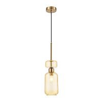 Подвесной светильник Escada 1141/1S E14*60W Antigue copper/Amber