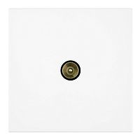 Розетка телевизионная 1-местная (механизм), STEKKER, 75 Ом, 5-862МГц, серия Мия, RST00-3108-01, белая магнолия