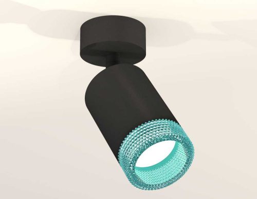 Комплект накладного светильника Ambrella light Techno Spot XM6313004 SBK/BL черный песок/голубой (A2210, C6313, N6153) фото 2