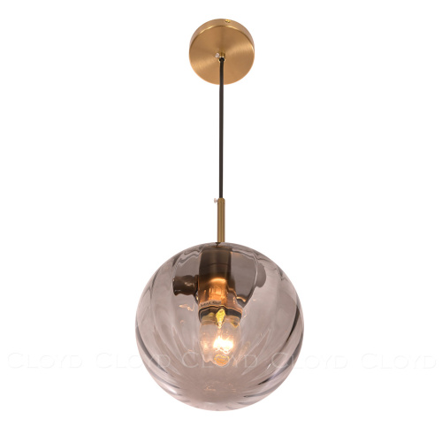 Подвесной светильник Cloyd BRINN-A P1 / Ø20 см - латунь - дымчатый (арт.11424) Подвесной светильник Cloyd BRINN-A P1 / Ø20 см - латунь - дымчатый (арт.11424)