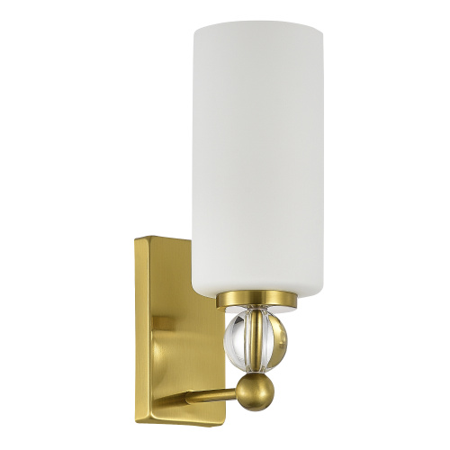 SL2003.301.01 Светильник настенный ST-Luce латунь/белый E27 1*40W AURORA фото 3