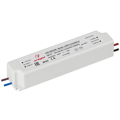 Блок питания Arlight ARPV-LV24035-A 24V 35W IP67 1,5A 018980(1) Блок питания Arlight ARPV-LV24035-A 24V 35W IP67 1,5A 018980(1)