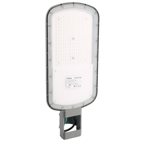 Светодиодный уличный консольный светильник Feron SP3070 80W 5000K AC90-300V, серый фото 3