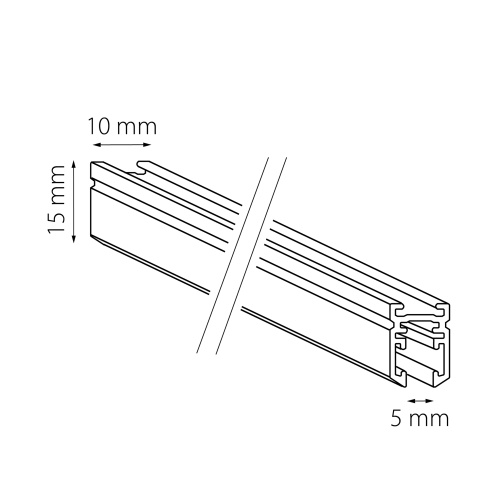 506027 Шинопровод 24V двухконтактный однофазный LINEA 2м ЧЕРНЫЙ фото 3 506027 Шинопровод 24V двухконтактный однофазный LINEA 2м ЧЕРНЫЙ фото 3