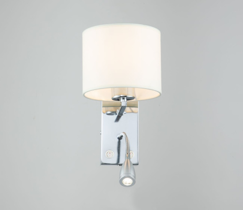 Настенный светильник Escada 552/A LED*1W+E27*60W Chrome/White фото 3 Настенный светильник Escada 552/A LED*1W+E27*60W Chrome/White фото 3