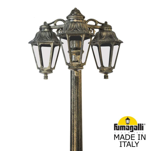 Fumagalli Садово-парковый фонарь FUMAGALLI GIGI BISSO/ANNA 3L DN E22.156.S30.BXE27DN фото 2 Fumagalli Садово-парковый фонарь FUMAGALLI GIGI BISSO/ANNA 3L DN E22.156.S30.BXE27DN фото 2